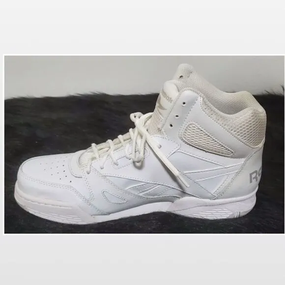New Reebok Shoes Men White High Top BB4500 Active Athletic