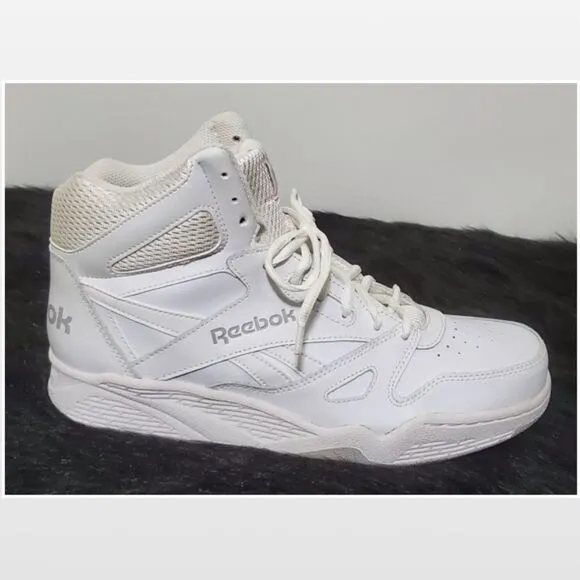 New Reebok Shoes Men White High Top BB4500 Active Athletic