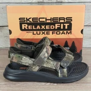 NEW Skechers Sargo Camo Sandals Men's Size 13‎ Relaxed Fit Strap Comfort Slides