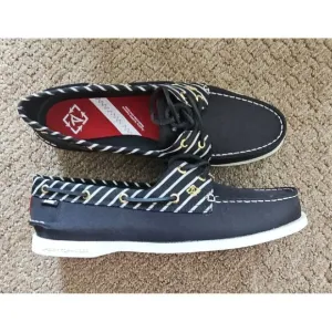 NEW Sperry A/O Dark Navy 2 Eye Bionic Boat Loafers Shoes STS84565 Sz 10