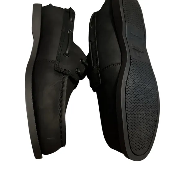 New Sperry Black Boat Shoes