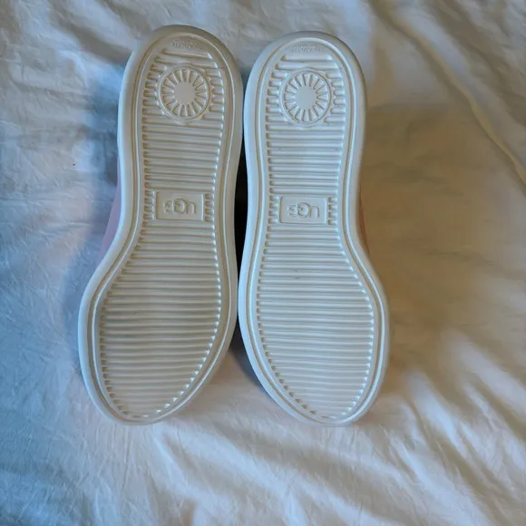 New UGG Nuetra Chunky Glitter Slip On Sneakers Pink Casual Shoes Sparkle Size 7