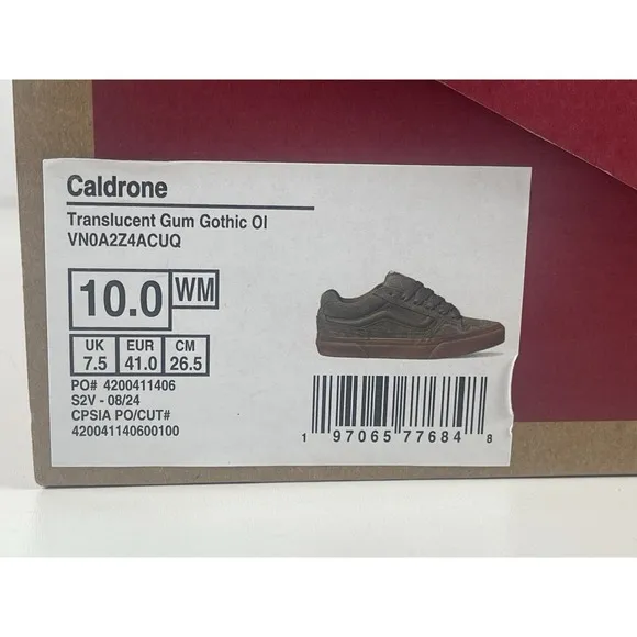 New Vans Caldrone Suede Women's Shoes Size 10 VN0A2Z4ACUQ Green