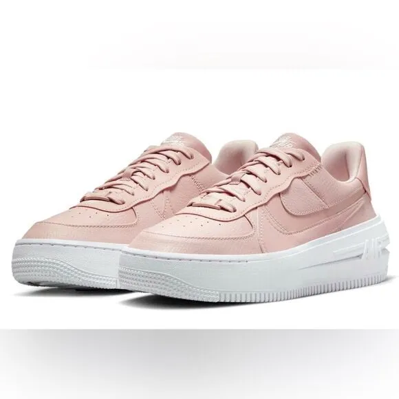 NEW Women’s Size 9 Nike Air Force 1 PLT.AF.ORM Pink Oxford Womens Sneakers
