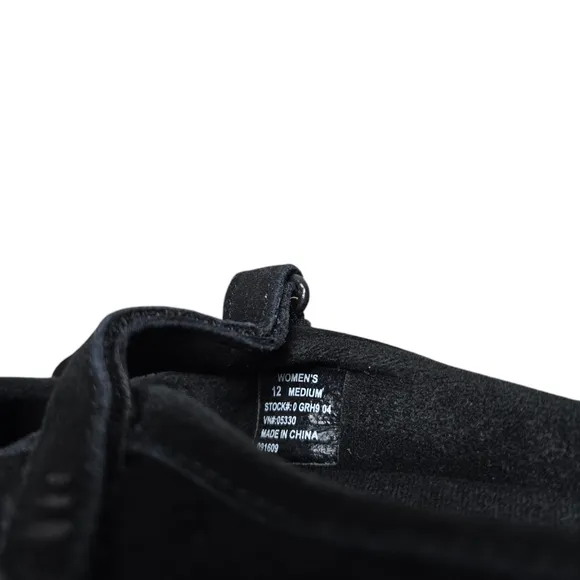 NIB L.L. Bean Comfort Black Mary Jane II Slide On Shoes 12M