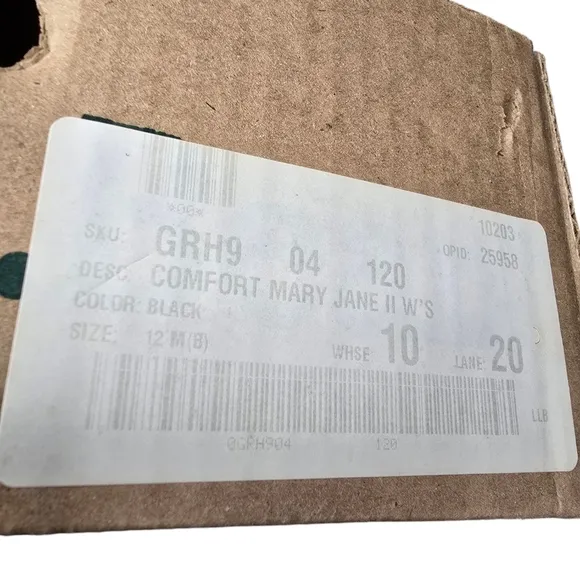 NIB L.L. Bean Comfort Black Mary Jane II Slide On Shoes 12M