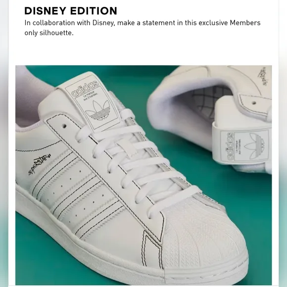 NIB Men's Adidas Disney Edition Sneakerella Superstars Sneakers Shoes Size 11