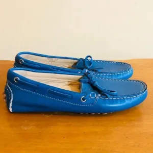 Niccolo Vaccari Loafers Leather Boat Shoes Blue