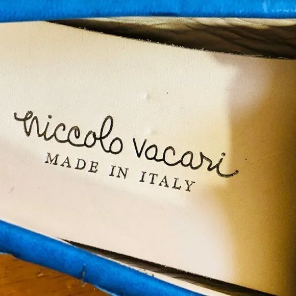 Niccolo Vaccari Loafers Leather Boat Shoes Blue