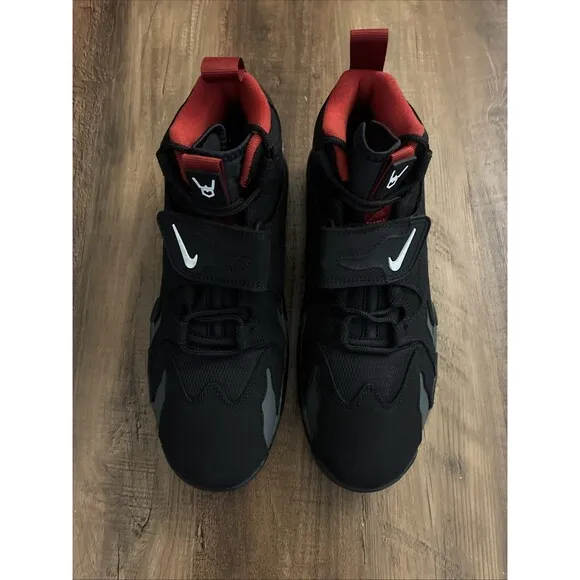 Nike Air DT Max '96 Falcons Black Red Shoes Men Size 9 HQ3620-010 New