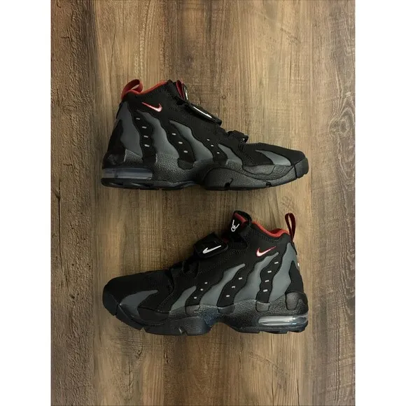 Nike Air DT Max '96 Falcons Black Red Shoes Men Size 9 HQ3620-010 New