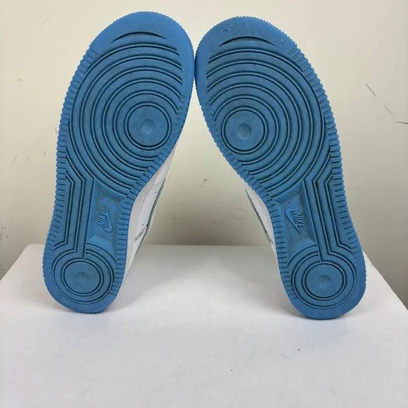 Nike Air Force 1 '07 Low White University Blue Sole Sneakers Shoes Men's 9.5