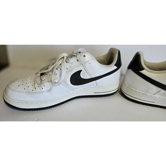 Nike Air Force 1 '07 White Black 315122-101 2007 Men’s Sneakers Size 8.5 READ