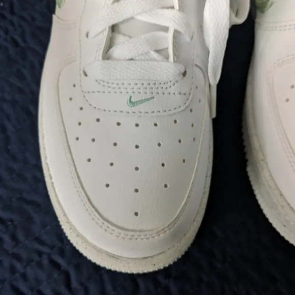 Nike Air Force 1 Crater GS 6.5 Youth (8 Women) White Green Shoes 022025