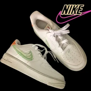 Nike Air Force 1 Crater GS 6.5 Youth (8 Women) White Green Shoes 022025