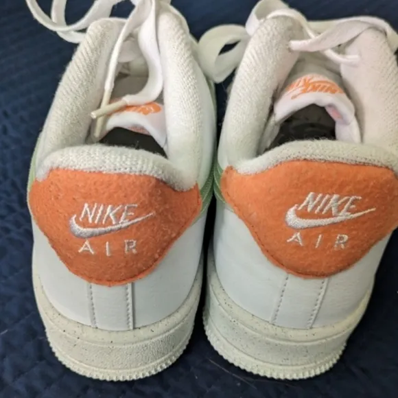 Nike Air Force 1 Crater GS 6.5 Youth (8 Women) White Green Shoes 022025
