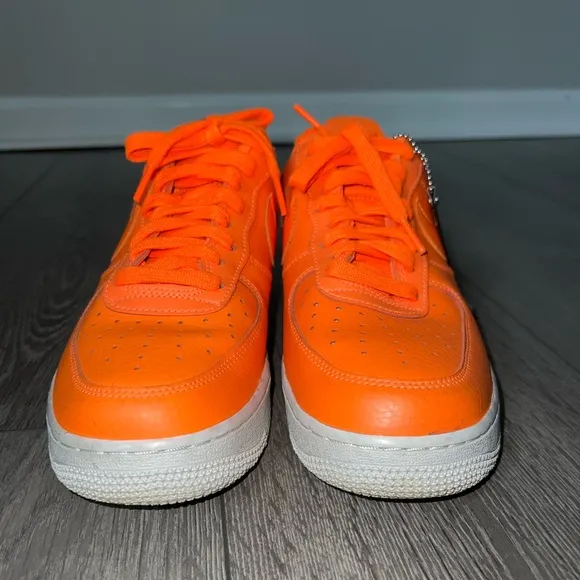 Nike Air Force 1 Low 'Total Orange' 2018 Sneaker Pumpkin Black Just Do It Shoes