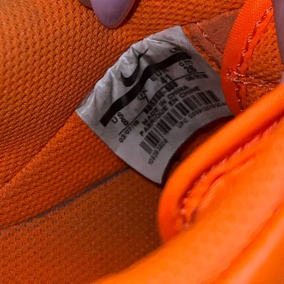 Nike Air Force 1 Low 'Total Orange' 2018 Sneaker Pumpkin Black Just Do It Shoes