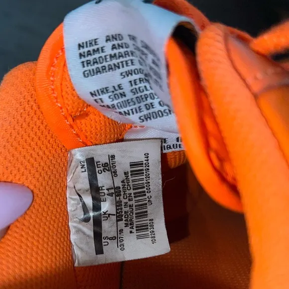 Nike Air Force 1 Low 'Total Orange' 2018 Sneaker Pumpkin Black Just Do It Shoes