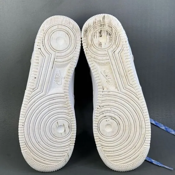 Nike Air Force 1 Low Color-Shift Swoosh White sneaker shoes women size 9 (Y7)