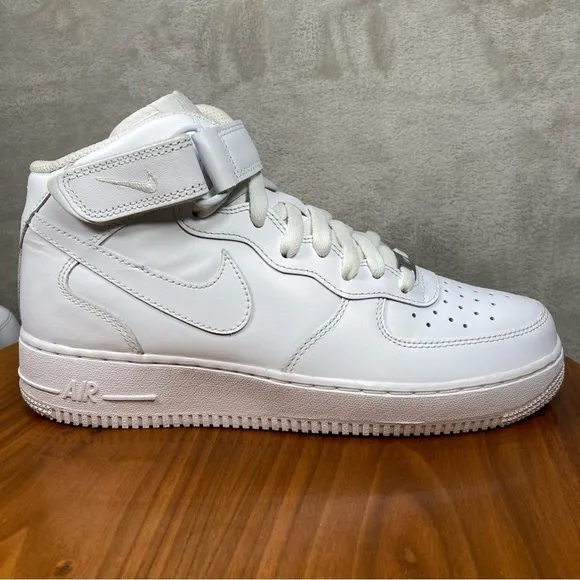 Nike Air Force 1 Mid '07 White Shoes CW2289-111 Men's Sz 7.5 Classic Casual