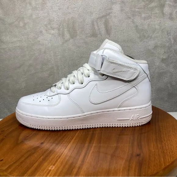 Nike Air Force 1 Mid '07 White Shoes CW2289-111 Men's Sz 7.5 Classic Casual