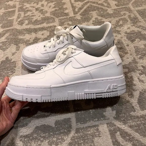 Nike Air Force 1 Pixel Shoes ck6649 100 Triple White