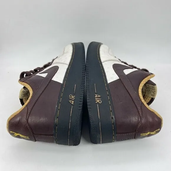Nike Air Force 1 Premium Boxing Men Size 13 Shoes White Baroque Brown 312945-112