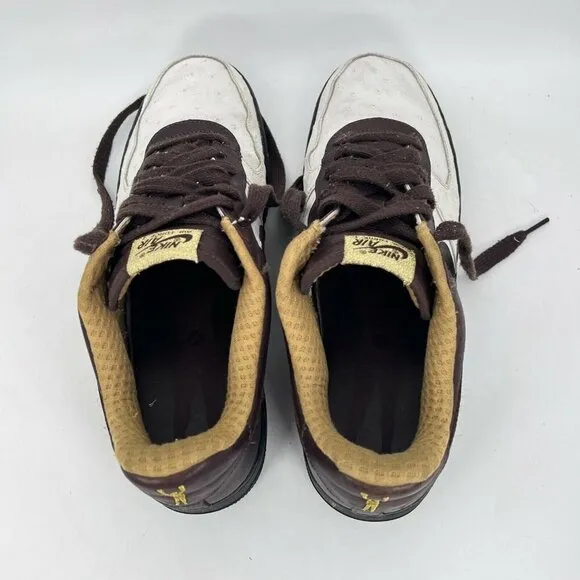 Nike Air Force 1 Premium Boxing Men Size 13 Shoes White Baroque Brown 312945-112