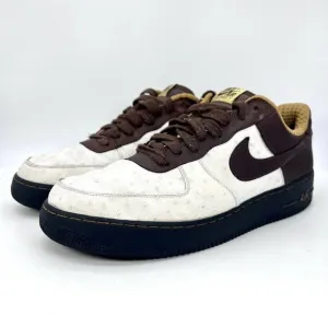 Nike Air Force 1 Premium Boxing Men Size 13 Shoes White Baroque Brown 312945-112