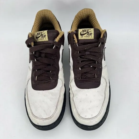Nike Air Force 1 Premium Boxing Men Size 13 Shoes White Baroque Brown 312945-112