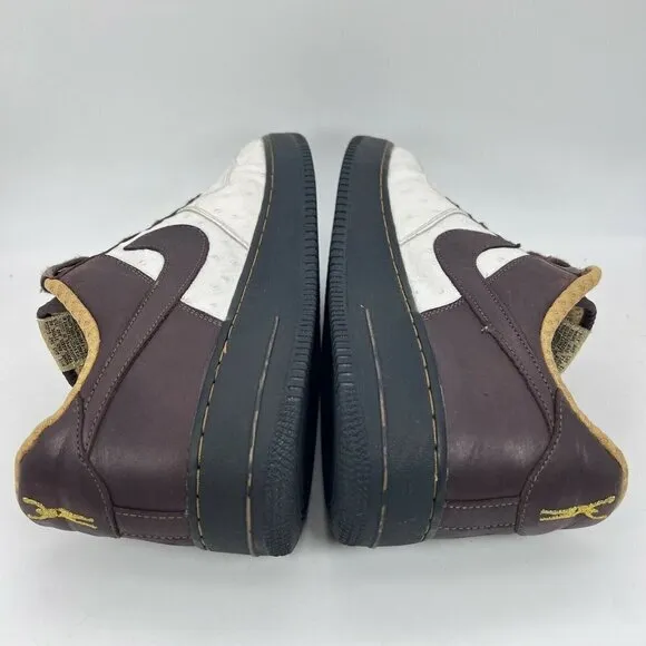 Nike Air Force 1 Premium Boxing Men Size 13 Shoes White Baroque Brown 312945-112