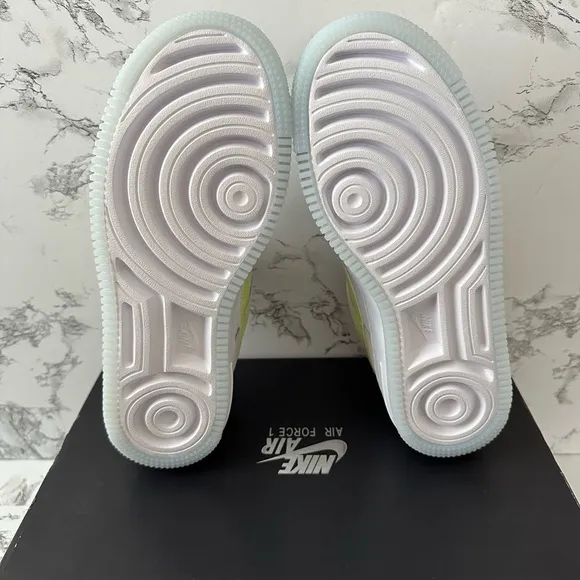 Nike Air Force 1 Shadow White Lemon Twist Athletic Shoes FB7582 Women Size 8.5