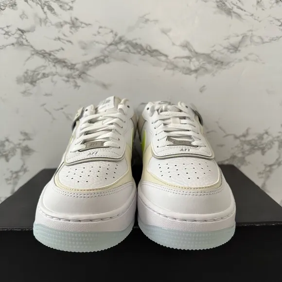 Nike Air Force 1 Shadow White Lemon Twist Athletic Shoes FB7582 Women Size 8.5
