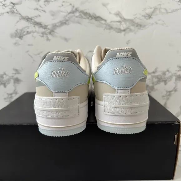 Nike Air Force 1 Shadow White Lemon Twist Athletic Shoes FB7582 Women Size 8.5