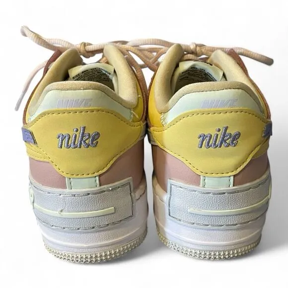 Nike Air Force 1 Tennis Shoes Shadow Light Soft Pink Women's 7.5