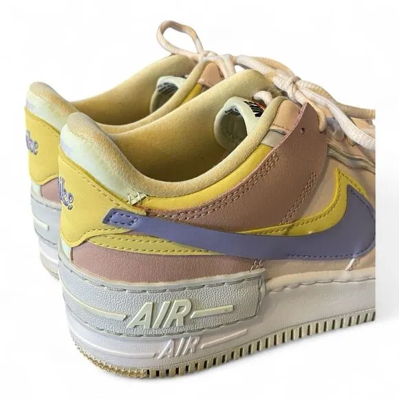 Nike Air Force 1 Tennis Shoes Shadow Light Soft Pink Women's 7.5