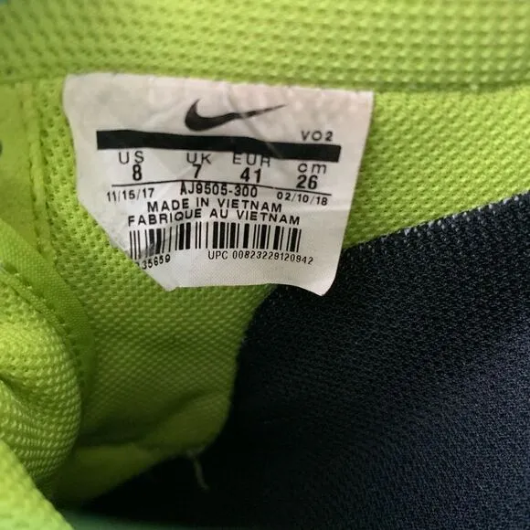 Nike Air Force 1 '07 LV8 UV Cyber Green (AJ9505-300) Athletic Shoes Men 8