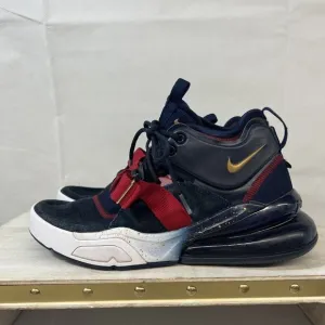 NIKE AIR FORCE 270 Dream Team Navy Blue/Red/Gold hi top suede Men’s 8 AH6772-400