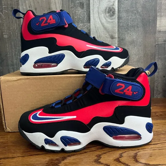 Nike Air Griffey Max Black/Red Shoes DZ5275-001 Youth  (GS) 6.5Y / Women 8