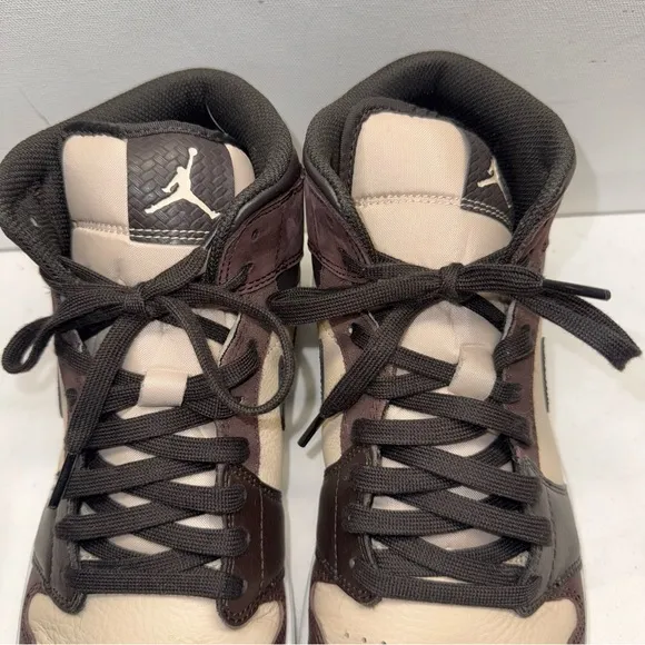 Nike Air Jordan 1 Mid SE PARIS YMCA Brown Suede Sand Men's FZ4359-200 Size 11.5