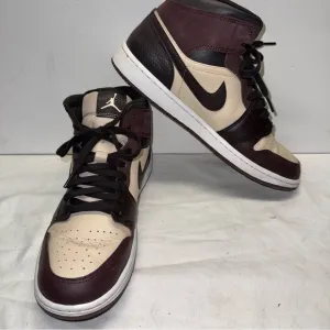 Nike Air Jordan 1 Mid SE PARIS YMCA Brown Suede Sand Men's FZ4359-200 Size 11.5
