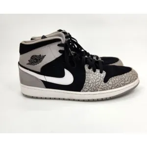 Nike Air Jordan 1 Mid SE Shoes Men Size 13 Elephant Print Basketball DM1200-016