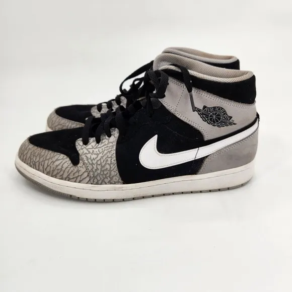 Nike Air Jordan 1 Mid SE Shoes Men Size 13 Elephant Print Basketball DM1200-016