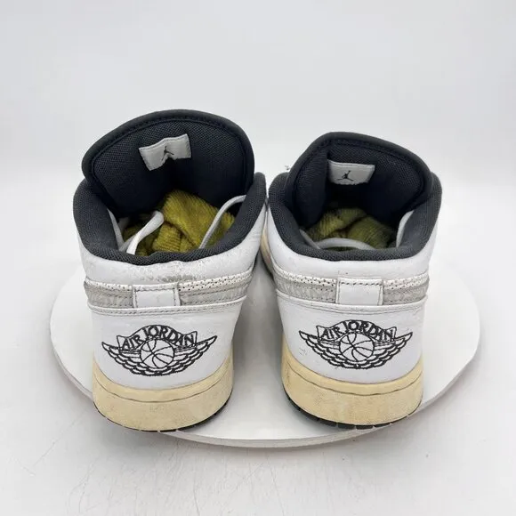 Nike Air Jordan 1 Phat Retro Low Men Size 11 338145-110 White Anthracite Shoes