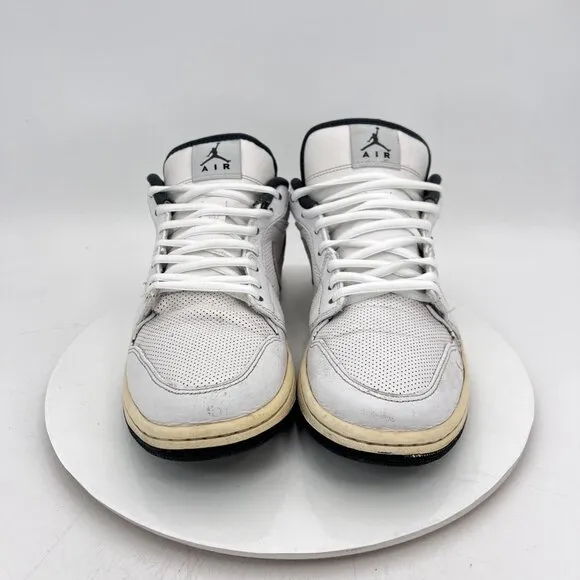 Nike Air Jordan 1 Phat Retro Low Men Size 11 338145-110 White Anthracite Shoes