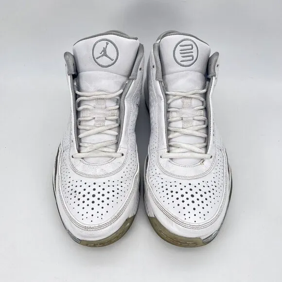 Nike Air Jordan 2010 Dwayne Wade Men Size 11 Shoes White Grey 415093-103