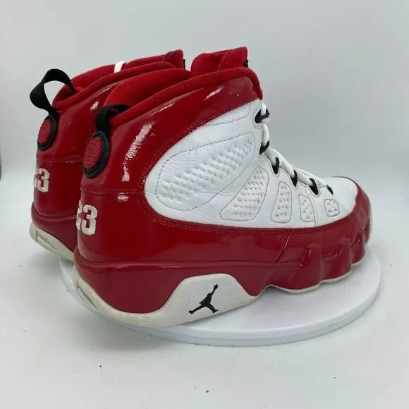 Nike Air Jordan 9 Men Size 11 Sneaker Shoes Gym Red White Cherry Bred 302370–160