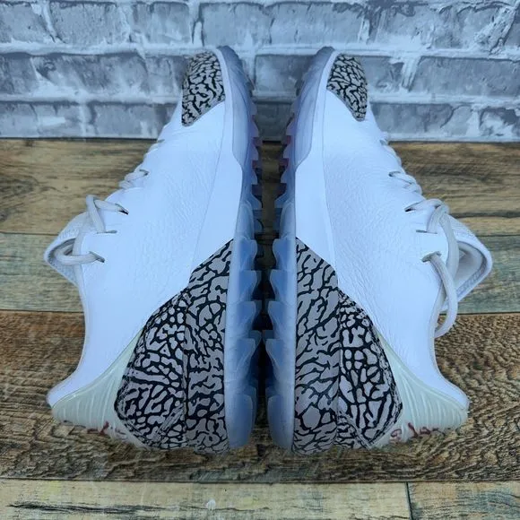 Nike Air Jordan ADG Spikeless White Cement AR7995-100 Golf Shoes Men Size 7.5‎