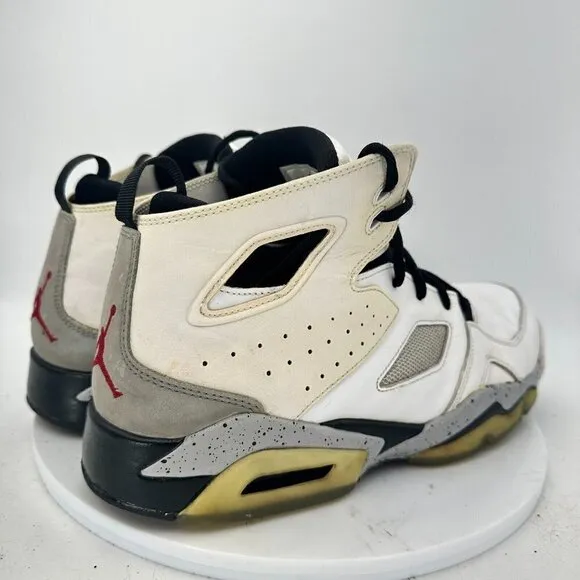Nike Air Jordan Flight Club ‘91 Men Size 11 Shoes White Cement Grey 555475–102